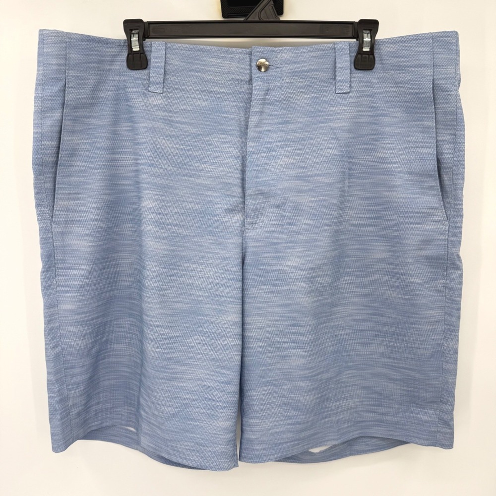 Callaway Golf Shorts Men 38 Blue‎ Chevron Textured Performance Stretch Active